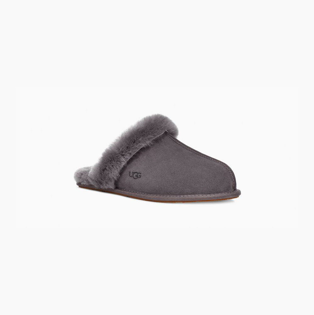 UGG Scuffette II Deep Grey Slippers for Women (ZMBW63482)